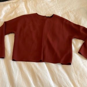 Zara cropped blouse size XS